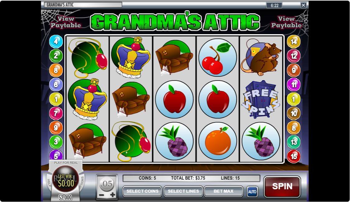 Grandma’s Attic Online Slot Reels